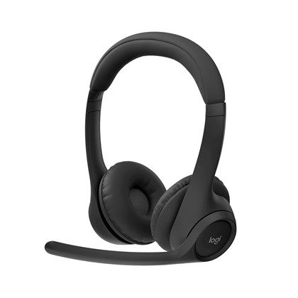 אוזניות Logitech Zone 300 אלחוטיות Bluetooth בצבע שחור (981-001407)