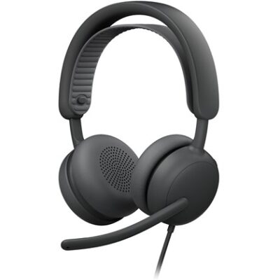 אוזניות Logitech Zone Wired 2 for Business Teams בצבע גרפיט (981-001615)