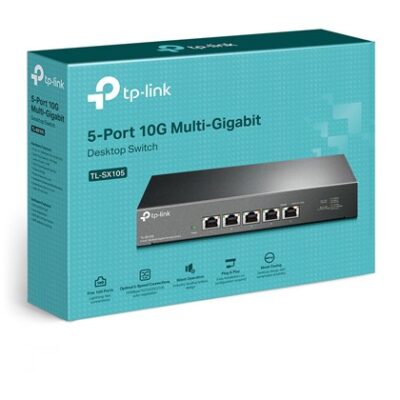 מתג רשת TP-Link TL-SX105 עם 5 יציאות Multi-Gig עד 10Gbps – תמונה 2