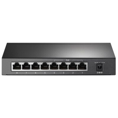 מתג רשת TP-Link TL-SG1008P עם 8 יציאות Gigabit ו־4 יציאות PoE+ ‏64W – תמונה 3