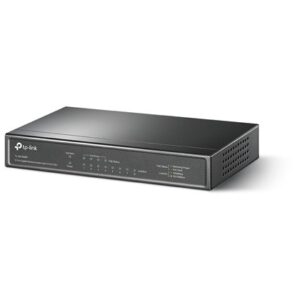 מתג רשת TP-Link TL-SG1008P עם 8 יציאות Gigabit ו־4 יציאות PoE+ ‏64W