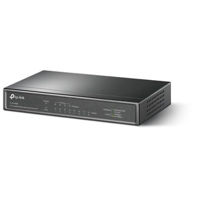 מתג רשת TP-Link TL-SG1008P עם 8 יציאות Gigabit ו־4 יציאות PoE+ ‏64W
