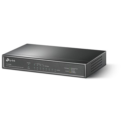 מתג רשת TP-Link TL-SG1008P עם 8 יציאות Gigabit ו־4 יציאות PoE+ ‏64W