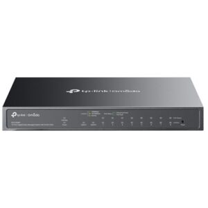 מתג מנוהל TP-Link Omada ES210GMP עם 8 יציאות PoE+ ותקציב 123W
