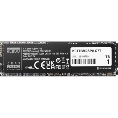 כונן SSD KLEVV CRAS C715 512GB M.2 NVMe Gen3 – תמונת מוצר ראשית