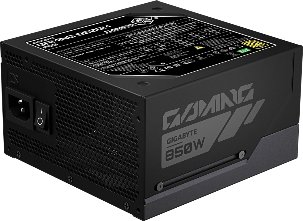 ספק כוח GIGABYTE GAMING 850GM PG5 850W Gold Fully Modular – תמונת מוצר ראשית